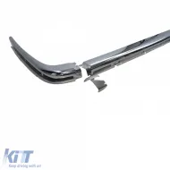 Acabados en cromo parachoques trasero UE 1,8 mm 5 piezas adecuados para Mercedes SL R107 71-89-image-6203326