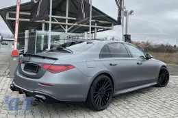 Accesorios Brabus adecuados para el parachoques delantero y trasero A Design en Mercedes Clase S W223 después de 2020 con salidas de escape-image-6149960