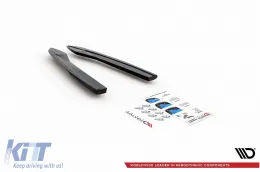 Accesorios laterales Maxton Design de fibra de vidrio adecuados para el parachoques trasero S6, S-Line en Audi A6 C7 sedán, Avant 2014-2017, sin pintar-image-6140464