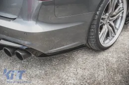 Accesorios laterales Maxton Design de fibra de vidrio adecuados para el parachoques trasero S6, S-Line en Audi A6 C7 sedán, Avant 2014-2017, sin pintar-image-6140465