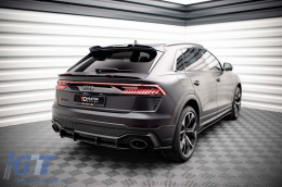 Accessoire Maxton Design pour diffuseur adapté pour Audi RSQ8 MK1 après 2019, noir mat-image-6235846
