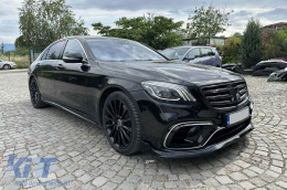 Accessori Brabus per paraurti anteriore e posteriore A Design, adatti per Mercedes S-Class W222 2017-2020 con terminali di scarico-image-6148294