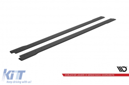 Accessori Maxton Design Street Pro tipo adatti per Hyundai Veloster N 2018-2022, nero opaco-image-6237424