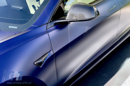 Add-on Alerón Tronco para Tesla Model X 10.2016+ Señal Giro Cubiertas Carbono Real-image-6071330