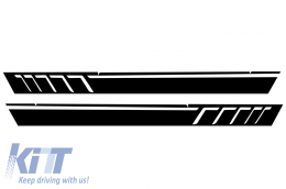 Add On Door Moldings Strips with Side Decals Sticker Vinyl Matte Black and Turning Lights suitable for Mercedes G-Class W463 (1989-2015)-image-6063424