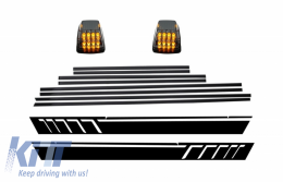 image-16-Add On Door Moldings Strips with Side Decals Sticker Vinyl Matte Black and Turning Lights suitable for Mercedes G-Class W463 (1989-2015)