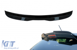 Add-On Extension d'aile becquet toit pour VW Polo 6R 6C 2009-2017 Noir brillant-image-6100656