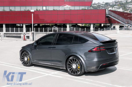 Add-on Kofferraumspoiler Kappenflügel für Tesla Model X 2015+ Kohlenstoff-image-6070333