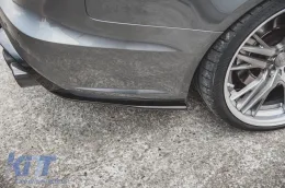 Add-on laterali Maxton Design in fibra di vetro adatti per paraurti posteriore S6, S-Line su Audi A6 C7 berlina, Avant 2014-2017, non verniciato-image-6140466