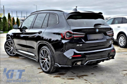 Add-on Maxton Design per diffusore adatto per BMW X3 con pacchetto M G01 dopo il 2021, verniciato di nero-image-6144042