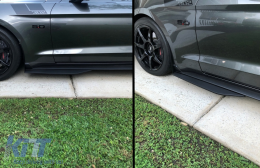 Add-On Plaϊná Kit Extensions Diairovmena plaϊná píso fóta katállhla gia Ford Mustang Mk6 VI Sixth Generation (2015-2020) GT 500 Schediasmós-image-6076199