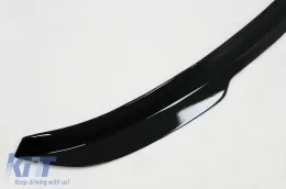 Add-on Roof Spoiler suitable for Audi A6 C7 4G Avant (2011-2015) Piano Black-image-6092108