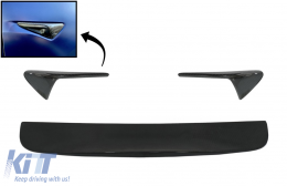 image-61-Add-on Spoiler Coffre pour Tesla Model X 10.2016+ Clignotant Couvertures Carbone Réel