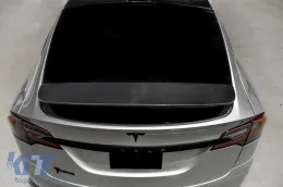 Add-on Trunk Spoiler Cap Wing suitable for Tesla Model X (2015-up) Real Carbon-image-6070331