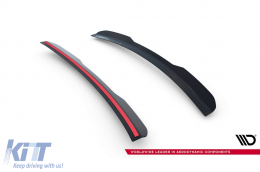 Additif Maxton Design pour spoiler de type RS adapté pour Ford Focus 2008-2010, laqué noir-image-6145403