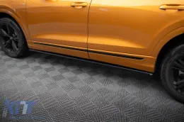Additifs Maxton Design adaptés pour jupes latérales Audi Q8 S-Line après 2018, laqué noir-image-6140417