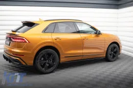 Additifs Maxton Design adaptés pour jupes latérales Audi Q8 S-Line après 2018, laqué noir-image-6140419