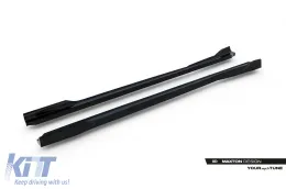 Additifs Maxton Design adaptés pour jupes latérales BMW X3 G45 avec pack M après 2024, laqué noir-image-6144115