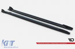 Additifs Maxton Design adaptés pour jupes latérales BMW X5 G05 avec pack M 2018-2023, laqué noir-image-6144203