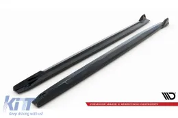 Additifs Maxton Design adaptés pour jupes latérales BMW X5 G05 avec pack M 2018-2023, laqué noir-image-6144204
