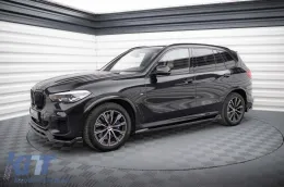 Additifs Maxton Design adaptés pour jupes latérales BMW X5 G05 avec pack M 2018-2023, laqué noir-image-6144206