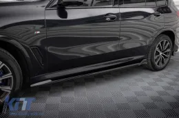 Additifs Maxton Design adaptés pour jupes latérales BMW X5 G05 avec pack M 2018-2023, laqué noir-image-6144207