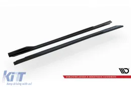Additifs Maxton Design version 1 adaptés pour BMW Série 5 G60 avec pack M après 2023, laqué noir-image-6143856