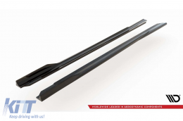 Additifs Maxton Design version 1 adaptés pour BMW Série 5 G60 avec pack M après 2023, laqué noir-image-6143857