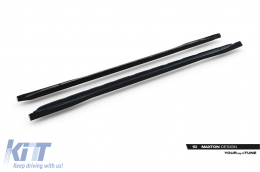 Additifs Maxton Design version 1 adaptés pour jupes latérales de type S-line pour Audi A6 S-line C9 Avant après 2025, laqué noir-image-6235643