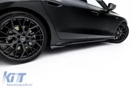 Additifs Maxton Design version 1 adaptés pour jupes latérales de type S-line pour Audi A6 S-line C9 Avant après 2025, laqué noir-image-6235647