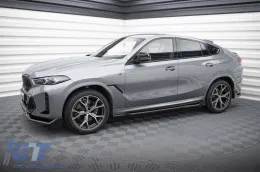 Additifs Maxton Design version 2 adaptés pour jupes latérales BMW X6 G06 après 2023, laqué noir-image-6144256