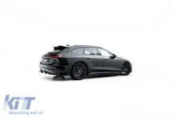 Additifs Maxton Design version 2 adaptés pour jupes latérales de type S-line sur Audi A6 S-Line C9 Avant après 2025, laque noire-image-6235653