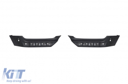 image-43-Additives for BRABUS 4x4 type spoiler with DRL lights suitable for front A Design bumper Mercedes G-Class W463 1989-2018, unpainted