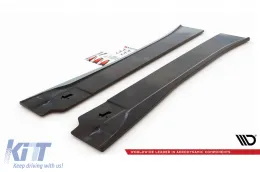 Additivi Maxton Design adatti per BMW i3 2017-2022 minigonne, verniciato nero-image-6143939