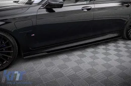 Additivi Maxton Design adatti per BMW Serie 7 G12 con pacchetto M a passo lungo dopo il 2015, verniciatura nera-image-6236233