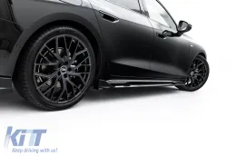 Additivi Maxton Design versione 2 adatti per minigonne laterali di tipo S-line su Audi A6 S-Line C9 Avant dopo il 2025, verniciatura nera-image-6235652