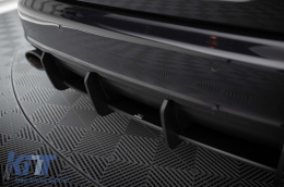 Additivo Maxton Design adatto per diffusore Audi RS6 C6 Avant 2007-2010, nero opaco-image-6235776