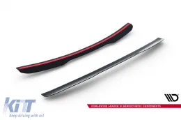 Additivo Maxton Design per spoiler di tipo RS adatto per Ford Focus 2008-2010, verniciato nero-image-6145404