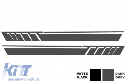 Adhesivos de vinilo lateral Gris oscuro para Mercedes clase G W463 1989-2017-image-6020133
