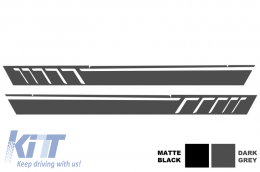 Adhesivos de vinilo lateral Gris oscuro para MERCEDES clase G W463 1989-2017-image-6020133