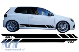image-26-Adhesivos vinilo adhesivo lateral Negro para VW Golf 5 6 7 V VI VII 2003+