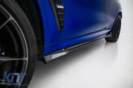Adiciones de carbono Maxton Design adecuadas para faldones laterales BMW X5 G05 con paquete M 2018-2023, después de 2023-image-6144623