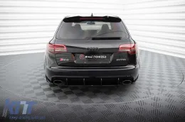 Aditivo Maxton Design adecuado para difusor Audi RS6 C6 Avant 2007-2010, negro mate-image-6235777