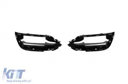 Aditivos C63S para parachoques delantero C63 A Design adecuado para Mercedes Clase C W205 sedán, S205 familiar 2019-2020, lacado en negro-image-6137886
