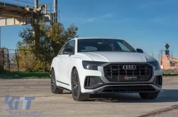 Aditivos Maxton Design adecuados para faldones laterales Audi Q8 S-Line después de 2018, lacado en negro-image-6140423