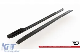 Aditivos Maxton Design versión 1 adecuados para BMW Serie 5 G60 con paquete M después de 2023, lacado en negro-image-6143857