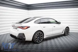Aditivos Maxton Design versión 1 adecuados para faldones laterales BMW i4 G26 con paquete M después de 2021, lacado en negro-image-6143964