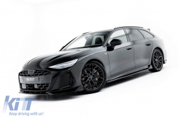 Aditivos Maxton Design versión 2 adecuados para faldones laterales tipo S-line en Audi A6 S-Line C9 Avant después de 2025, lacado negro-image-6235655
