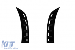 Aero add-ons suitable for front A Design-Line bumper of Mercedes CLA C118 after 2019, black lacquer - ABSM6020856