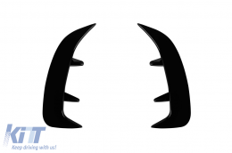 image-35-Aero additions suitable for rear A design bumper of Mercedes A-Class W177 hatchback after 2018, black lacquer